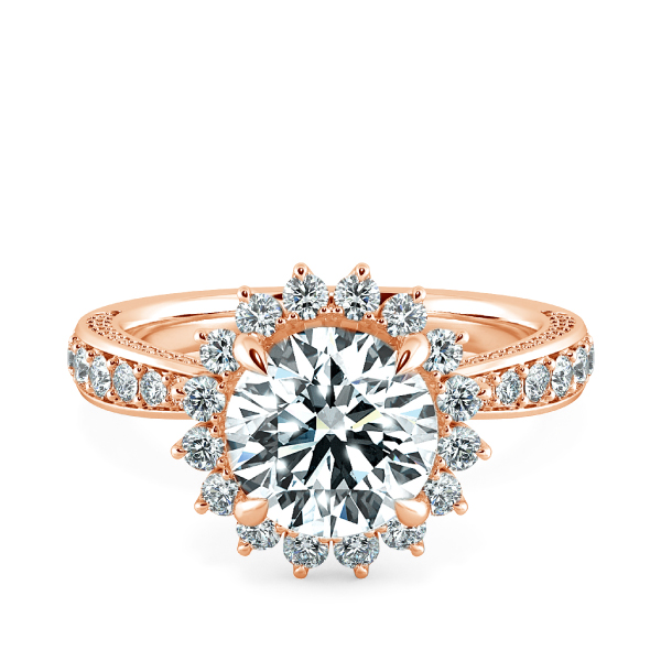 Nhẫn đính hôn Floral Halo NCH2502 1